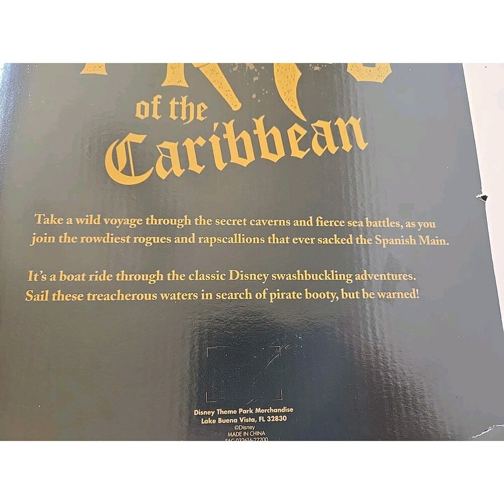 Walt Disney World Pirates of the Caribbean Captain Playset NEW Patch Sword Hook - Picture 9 of 9
